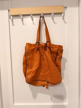 latico Burnt Orange Leather Shoulder Tote
